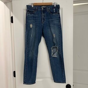 Levi’s Distressed Straight Leg Wedgie Jeans